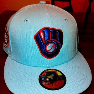 My Fitteds New Era 59FIFTY Milwaukee Brewers PBR Beer Pack fitted hat